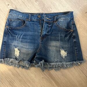 Women's Distressed Jean Shorts